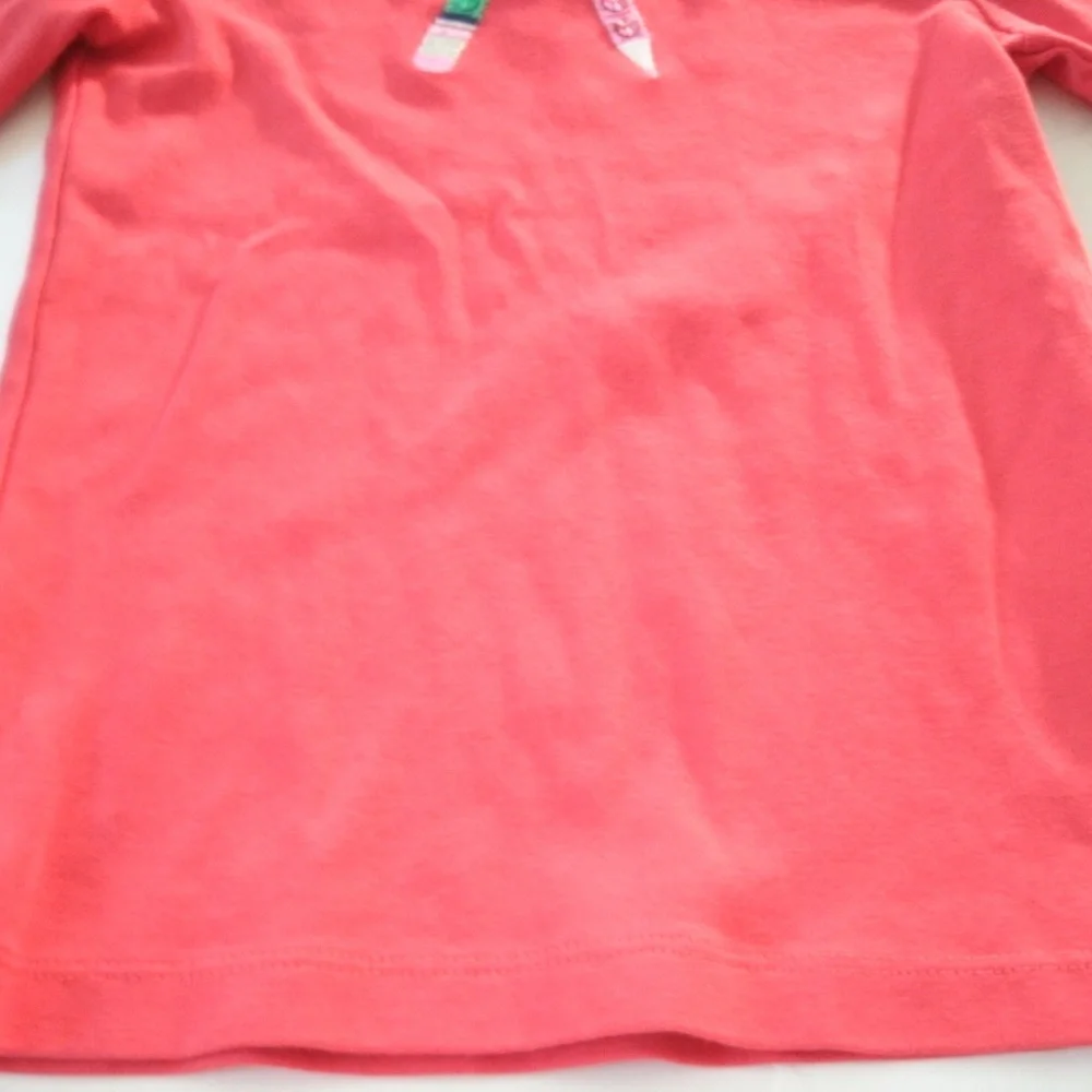 Gymboree Girls T-Shirt Red Sequins A+ Pencils School Long Sleeve Boat Neck 4